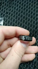 Letdiffery de acero inoxidable de Color negro cruz de jesús carta anillo de rezo de biblia anillos de dedo para los hombres 8mm joyas de amuleto