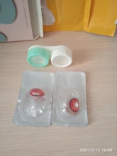 2 uds. De lentes para Cosplay, lentillas multicolores para ojos, maquillaje de Navidad, serie Anime, 1 par