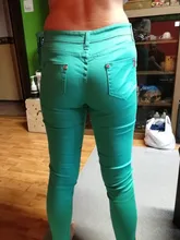 Pantalones vaqueros de cintura alta para mujer, mallas pitillo informales de estilo de otoño, Color caramelo, novedad de 2017