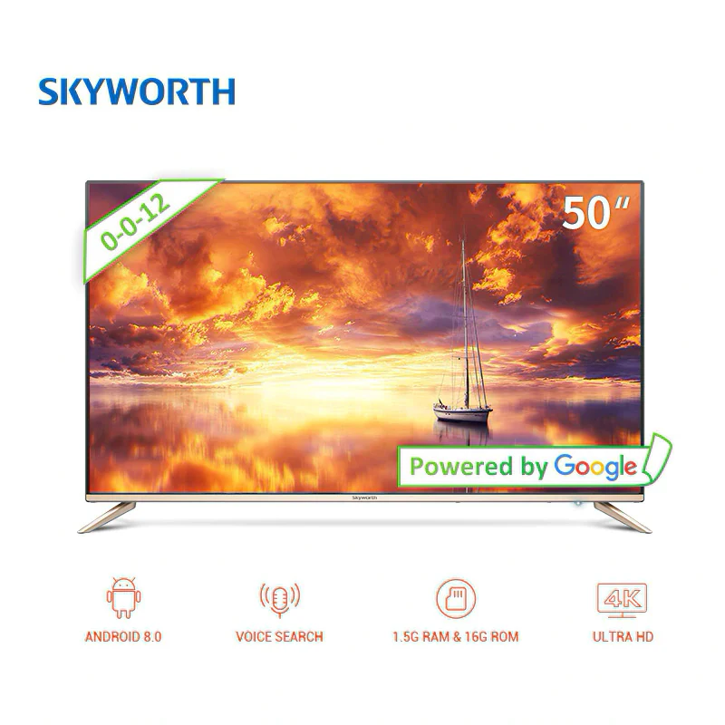 

Телевизор 50" Skyworth 50G2A 4K AI TV Android 8.0