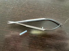 Tijeras microscópicas Forcep Probe, Micro gancho, pinzas, espátula de 12cm, sondas de acero inoxidable, ganchos, espátulas, pinzas de espéculos