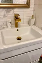 Brass Drain Pop-Up Bathroom Basin Overflow Push-Down Rose-Gold/orb Hole-Design With/without