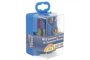 

Car halogen lamps replacement emergency Kit Bulbset H1 12V 3 fuse (8 PCs)