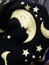 2021, Digital Luna estrella impreso Pantalones rectos pantalones a la moda Jeans moda impreso damas alta cintura niñas Denim Chic Pantalones