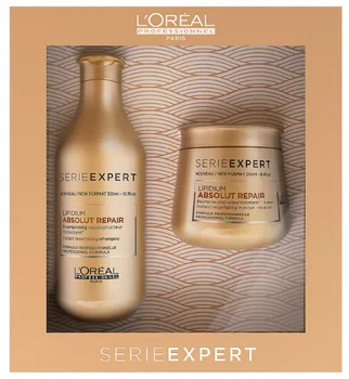 

L'Oreal Absolut Repair lipidium gift set for restoring severely damaged hair
