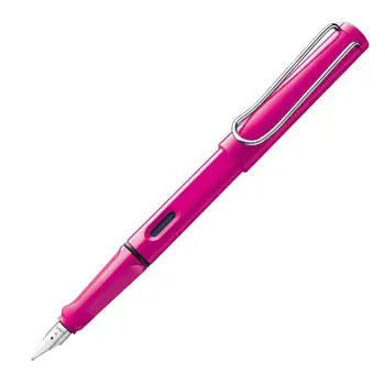 

Lamy Safari Fountain Pen Pink 13 P-B Luxury Ink Pen Writing