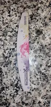 Lima de uñas en forma de media luna, pulidor lavable, lijar y pulir, pedicura, herramientas de arte de uñas, 1 ud.