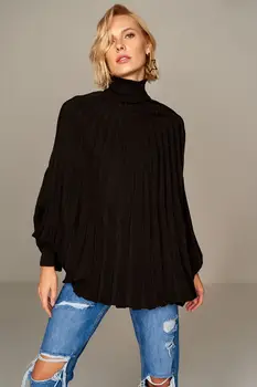 

Trendyol Turtleneck Poncho Sweater TCLAW18FV0013
