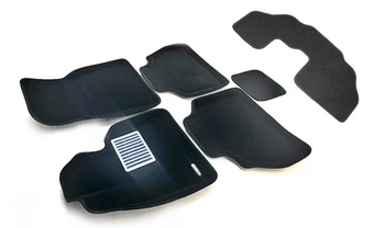 

Textile 3D mats euromat3d luxe in the salon for BMW X7 (G07) (2019-) (7s) including the 3rd row with metal sub-spot