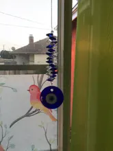 De moda turco de la suerte griego mal de ojo azul abalorio colgante regalo azul Lámpara de trabajo de vidrio auto amuleto de la Cábala varios tamaños