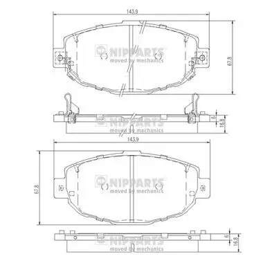 Колодки тормозные LEXUS GS 300 00-05/IS 200 99-/LC 400 89- перед