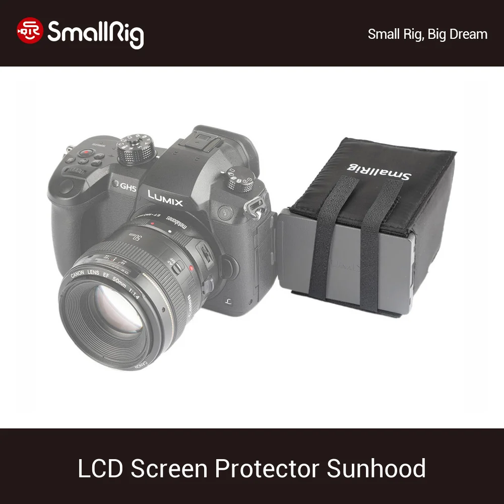 

SmallRig LCD Screen Sunhood for Panasonic Lumix GH5/GH4/G85/G7/GX8 DSLR Camera/Camcorders Viewfinder Sun Shield Hood-1972