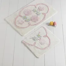 Коврики для ванной нескользящие Противоскользящие коврики противоскользящие J'Adore Ecru 2'Li набор 60X100 см-50X60 см