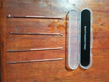 Removedor de espinillas y nariz con acné, utensilio para quitar espinillas y comedones, aguja para quitar acné, acero inoxidable