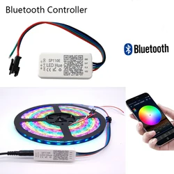 LED Strip Lights SP110E Bluetooth Controller Mobile APP Control For WS2811 WS2812B SK6812 WS2813 SK9822 APA102 Strip Lamp