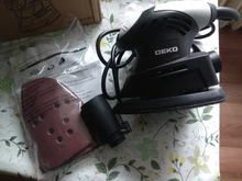 DEKO-lijadora de ratón TMMS01, 130W, con 9 hojas de papel de lija, extractor de polvo