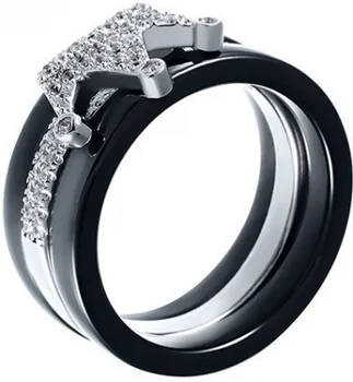 

Jay VI ring with ceramics and cubic zirconia