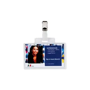 

100 portanome pass 3e 9,5x6cm c/metal clip six rotaSEI ROTA31.56