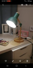 Desk-Lamp Eye-Protection Wooden Bedroom Reading LED Home-Decor Living-Room Creative Nordic