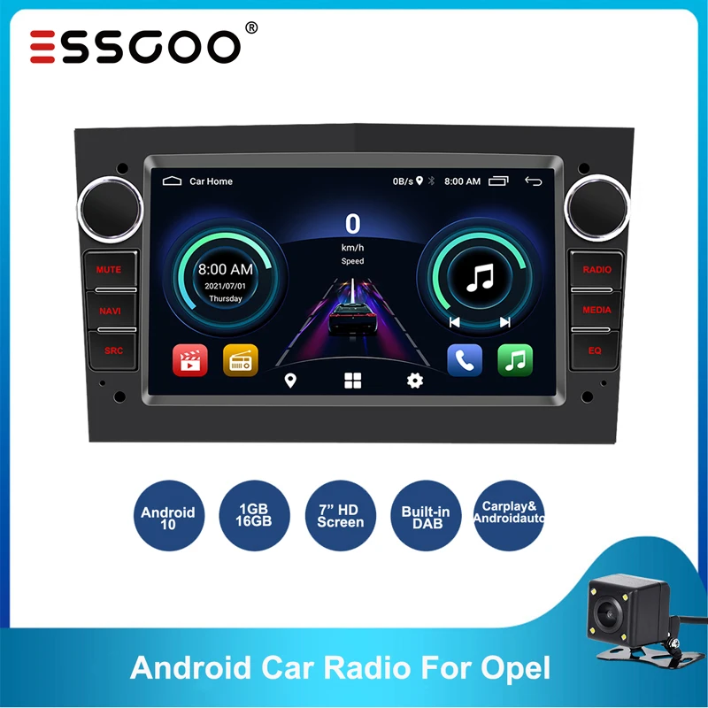 Мультимедийная магнитола ESSGOO для Opel мультимедийная стерео-система на Android 10 с 7