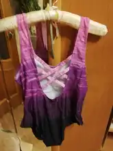 Bañador de una pieza para mujer, traje de baño estampado para playa, Sexy, Monokini con Push-Up y espalda cruzada, ropa de verano