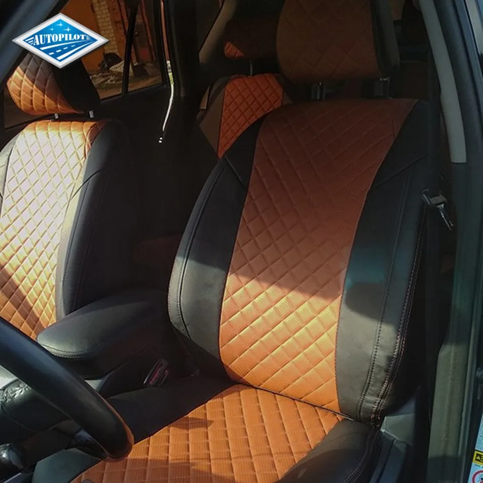 Для Toyota RAV4 XA30 2006-2012 Комплект модельных авточехлов из экокожи Аригон РОМБ