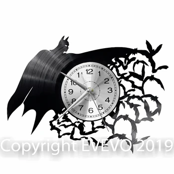 

Batman Wall Clock Vinyl Vinyl Record Retro Clock Handmade Vintage Gift Style Room Home Decorations Great Gift