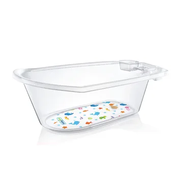 

ebebek Babyjem Clear Patterned Detail Plastic Baby Bathtub 50 Litre