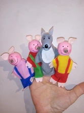 Plush-Doll Finger-Puppets Animals Hand-Cartoon Baby Theater Mini Children Educational