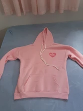 Sweatshirts Hooded Long-Sleeve Printed Female Thick Cute Cartoon Back Velvet