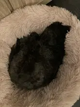 Cama de perro caliente de lana ronda perro perrera casa larga felpa invierno mascotas camas para perros medianos grandes perros gatos cojín del sofá suave esteras