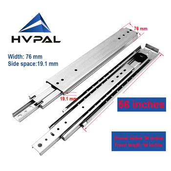

HVPAL 1400 mm 56 inches full extension 227 kg heavy duty ball bearing industrial drawer slides rails for workbench