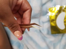 Alicates de extensión de pestañas, pinzas de extensión de pestañas profesionales de acero inoxidable de alta precisión, herramienta de pinzas de maquillaje