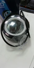 Luz LED redonda resistente al agua, barra de Ojos de Ángel, foco para motocicleta, todoterreno, coche, barco, luz de trabajo, 2 uds./1 Uds.