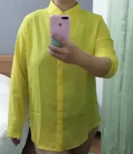 Blusa ajustada de chifón con manga larga para verano, Camisa de color liso con botones para mujer, tejido de gasa, talla grande, 2020