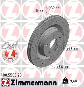 

Disc brake C-KLASSE (W204) C 63 AMG (204.077) 02.2008-01.2