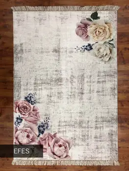 

Quantity Surveying City Life 5 'x 8' Microfiber Beige Area Rug