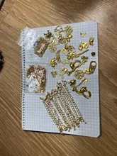 200 unids / lote, cierres de cala, tapas de extremo de cordón, cinta de cuerda, Clip de cuero, punta, conectores de cuentas de engarzado para bricolaje, suministros para hacer joyas