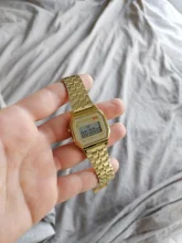 Reloj digital vintage para hombres y mujeres, pulsera con pantalla led electrónica de oro y plata para militares, en color negro, ideal para deportes y regalo