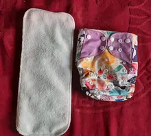 [Simfamily] 6 uds pañal + 6 uds insertar pañal de tela lavable cubierta de pañal ajustable reutilizable de tela pañales disponibles cubierta de pañal