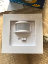 Interruptor de Sensor de movimiento PIR infrarrojo, Bombilla de pared empotrada de PVC, interruptor de encendido/apagado y PIR, surtido de bombilla