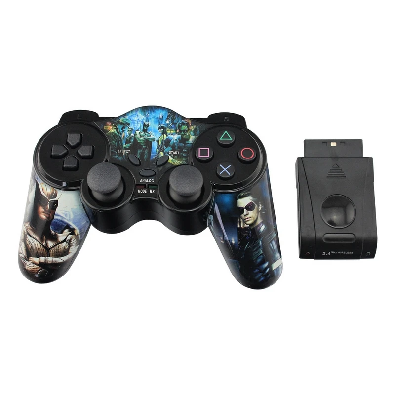 2.4G Wireless Gamepad for PS2 Joystick With USB Interface Game Pad Digital Controller TURBO|wireless usb gamepad|gamepad wirelessusb wireless gamepad - AliExpress