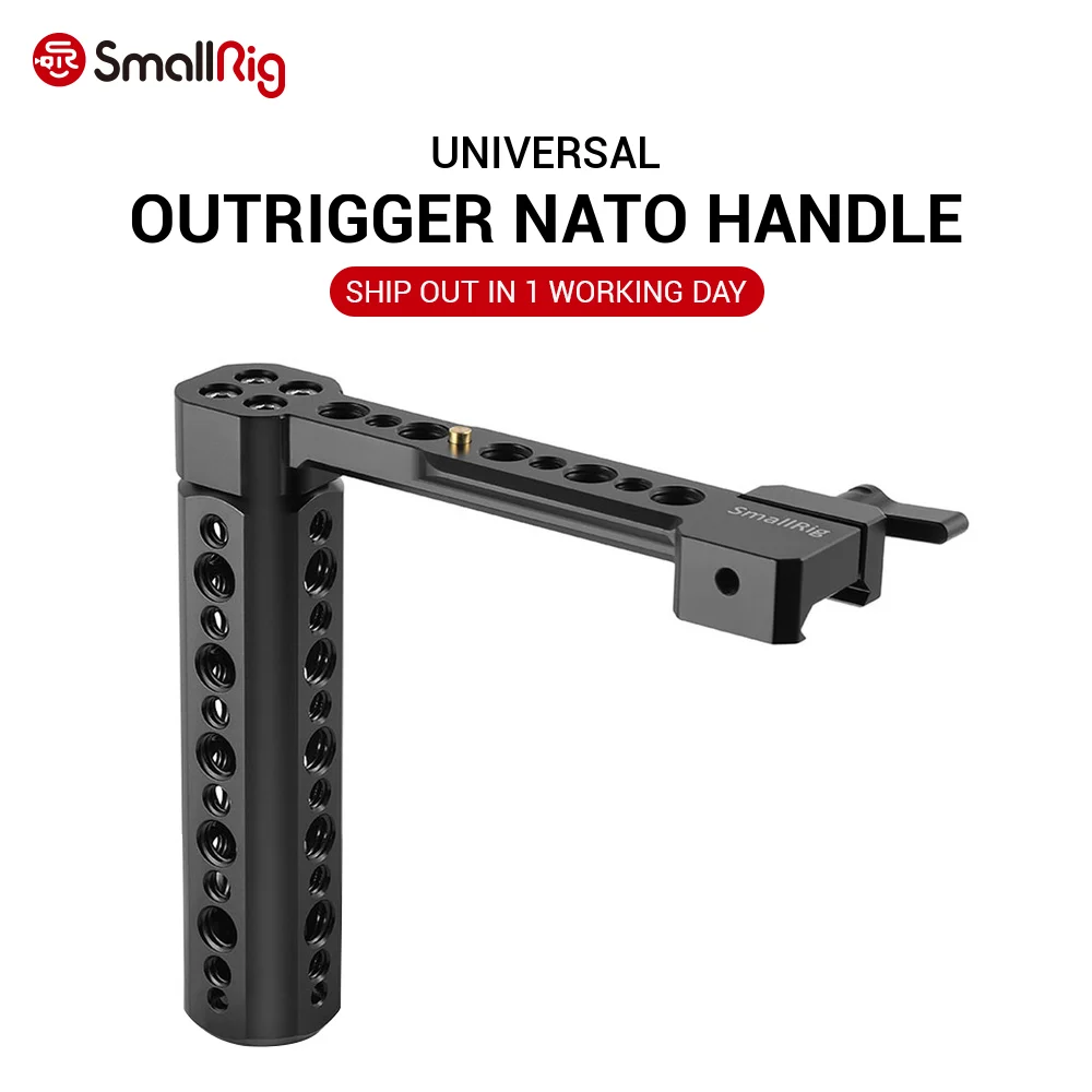 SmallRig Боковая ручка NATO для DSLR с направляющими и зажимом прикрепляется к любым
