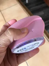 Ultra sonic eléctricos de silicona cepillo de limpieza Facial Sonic cara limpiador limpiando piel Mini lavadora masajeador cepillo recargable