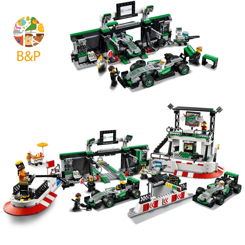 75883, 1015 шт., серия Technic, The speed Champions, Amg Petronas, команда Формулы 1, строительные блоки, кирпичи, игрушки, подарок, 10782