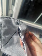 Mascarilla FFP2 de 5 capas, máscara CE FPP2, FPP2, reutilizable, color blanco y negro, certificado fpp2, 100 Uds.