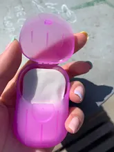 Papel de jabón desechable 20 piezas, caja de lavado de manos portátil, hojas de rebanadas perfumadas, Color aleatorio, 6x4cm