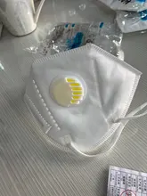 Mascarilla facial KN95 con válvula de respiración, máscara antipolvo con válvula equivalente a FFP2, cerca de FFP3, 1/5/10/20/50/100 Uds.