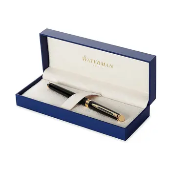 

Waterman Hemisphere fountain pen Black Gold Trim, Fine nib point pens