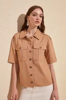 

Trendyol Pocket Detail Shirt TWOSS20GO0066